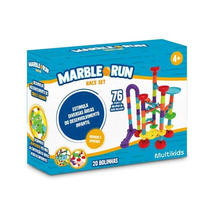 Pista de Montar Marble Run Race Set 76 Peças Multikids - BR1797 BR1797