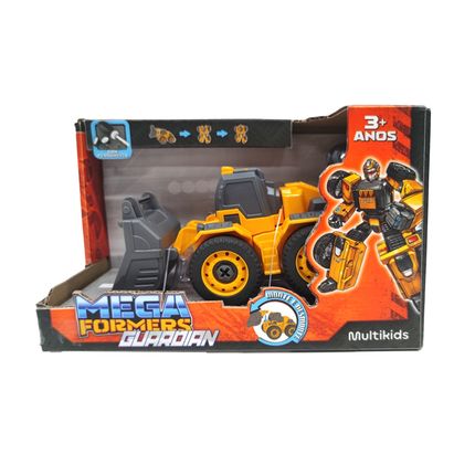 Robô Trator Megaformers Guardian Amarelo Multikids - BR2023 BR2023