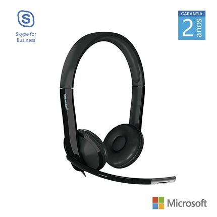 Headset Microsoft LX-6000 USB Mic Noise Canceling Som Estéreo - 7XF00001 7XF00001