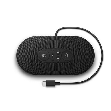 Speaker Modern Microsoft Com Redução de Ruído Integrado Com Microsoft Teams e Botão Mute Conexão USB-C - 8KZ00001 8KZ00001