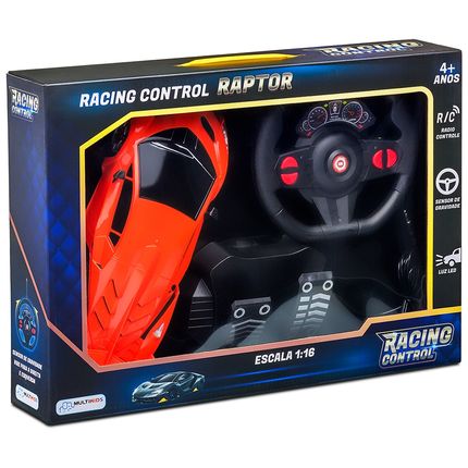 Carrinho Racing Control Raptor Laranja Multikids - BR1337 BR1337