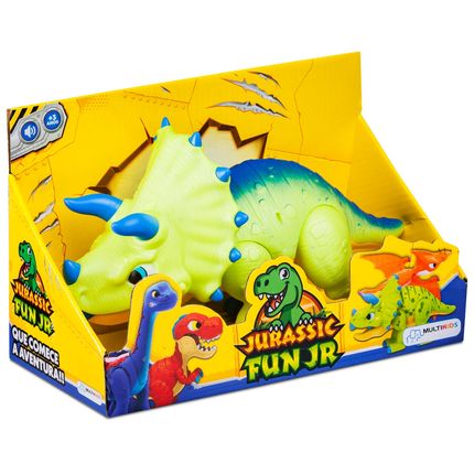 Dinossauro Jurassic Fun Junior Triceraptor com Som Multikids - BR1469 BR1469