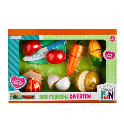 Creative Fun Mini Feirinha Divertida 6 legumes com Velcro Multikids - BR1108 BR1108