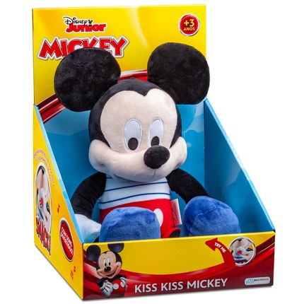 Pelúcia Disney Mickey Kiss Kiss com Mecanismo Multikids - BR1449 BR1449