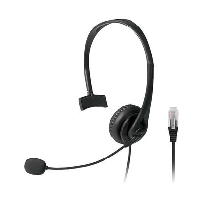 Headset Telemarketing Conexão Rj09 Cabo de 120cm Microfone Flexível Driver 30mm Potência 100mw Preto - PH251 PH251
