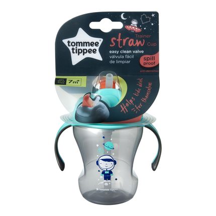 Copo de Treinamento com Canudo Trainer Straw Tommee Tippee 1 Und 80Z/230ML- Prate - TT029 TT029
