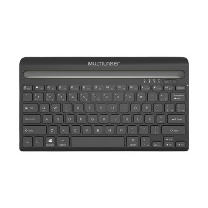 Teclado Sem Fio Slot Conexão Bluetooth Bateria de Litio 500mAh Teclas Chocolate Slot p/ Tablet Até 10