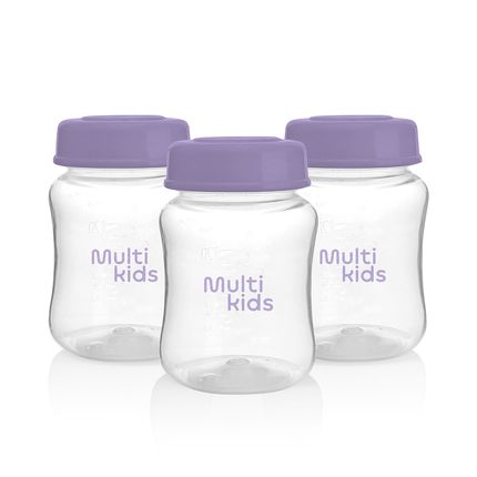 Kit Três Potes para Armazenar Leite Materno Keep N' Feed For Mom Multikids Baby - BB1127 BB1127