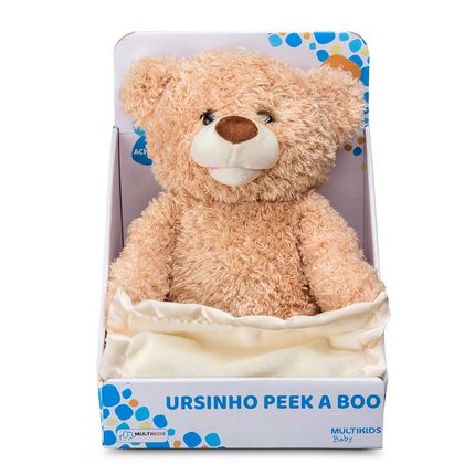 Pelúcia Interativa Ursinho Peek-a-boo Multikids Baby - BR1441 BR1441