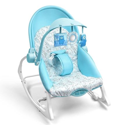 Cadeira de Descanso e Balanço Seasons 0-18kgs Azul Multikids Baby - BB215 BB215