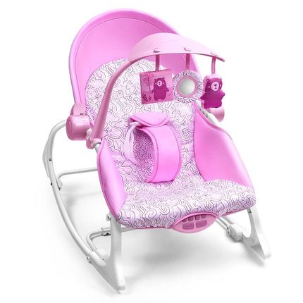 Cadeira de Descanso e Balanço Seasons 0-18kgs Rosa Multikids Baby - BB217 BB217