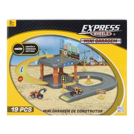 Mini Garagem de Carrinhos Construção Express Wheels Multikids - BR1837 BR1837