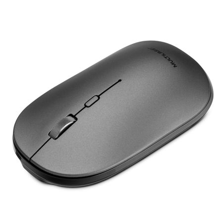Mouse Sem Fio Slim Bluetooth e USB, 1600dpi, 4 Botões e Clique Silencioso Com...