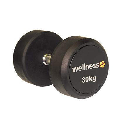Dumbell Emborrachado Deluxe 30 Kg Wellness - WK125 WK125
