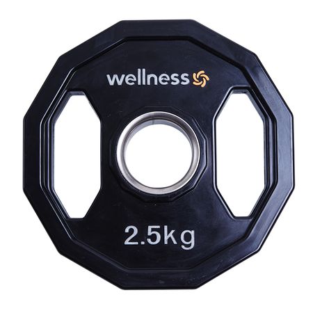 Anilha Olímpica Poliuretano 12 Faces de 2,50 KG Wellness - WK017