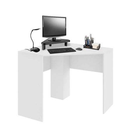 Mesa de Canto para Computador 90x90cm Branco Fosco Multi - EI076