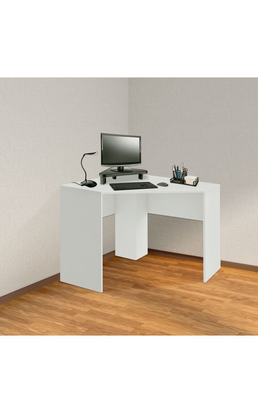 Foto 6 - Mesa de Canto para Computador 90x90cm Branco Fosco Multi - EI076