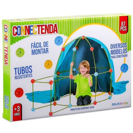 Connectenda Com 87 Peças Construção com Tubos Multikids - BR1553OUT [Remanufaturado] BR1553OUT