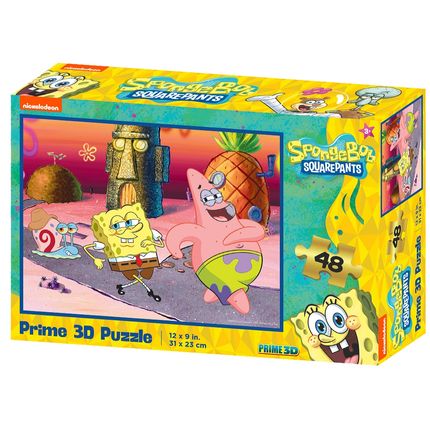 Quebra Cabeça 3D - Bob Esponja e Patrick 48 Peças Multikids - BR2109 BR2109