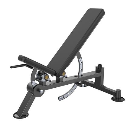 Multi Adjustable Bench Classic Preto Profissional Wellness - EM205 EM205