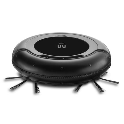 Aspirador de Pó Robô Moon Varre + Aspira + Passa Pano Bivolt com 30W e Bateria Recarregável Preto Multi Home - HO401OUT [Reembalado] HO401OUT