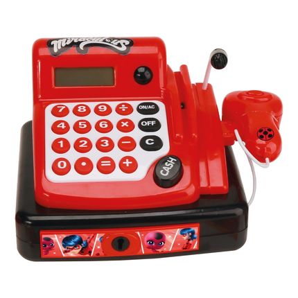 Caixa Registradora Infantil Multikids Miraculous Ladybug com acessórios - BR1977 BR1977