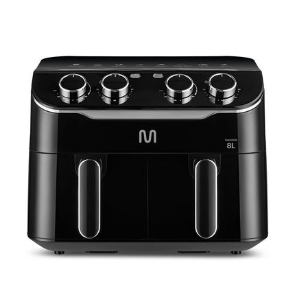 Air Fryer Multi 8L com 2 Gavetas 1800w 127v Preta - GO233 GO233