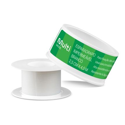 Esparadrapo Branco Hipoalergênico 2,5 cm x 4,5 m Multi Saúde - HC669OUT [Reembalado] HC669OUT