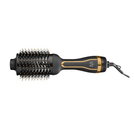 Escova Secadora Oval com Cabo Giratório, 3 Ajustes Temperatura + Ar Frio - Revestimento Cerâmico 1200w-127v Dourada Multi Care - EB087OUT [Reembalado] EB087OUT