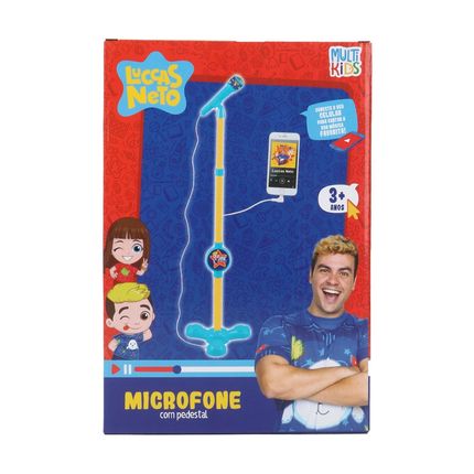 Microfone com Pedestal Luccas Neto Multikids - BR1810OUT [Reembalado] BR1810OUT
