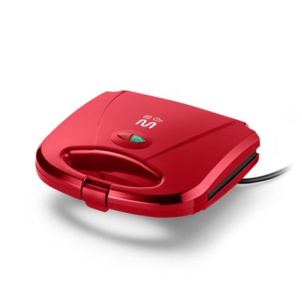 Sanduicheira e Minigrill Chapa Antiaderente Dupla Ondulada 220v-750w Vermelha Multi - CE149OUT [Reembalado] CE149OUT