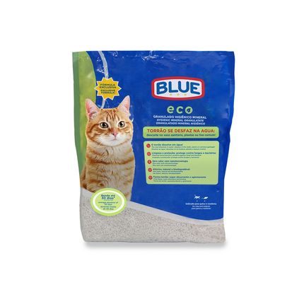 Areia Higiênica Biodegradável para Gatos 2Kg Eco Blue - PP362OUT [Reembalado] PP362OUT