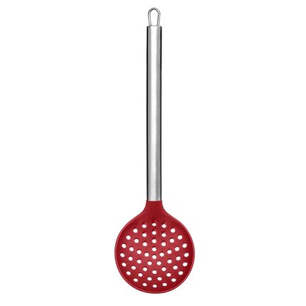 Escumadeira de Silicone Cabo Inox Vermelha Up Home - UD070OUT [Reembalado] UD070OUT