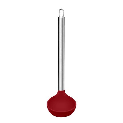 Concha de Silicone com Cabo Inox Vermelha UP Home - UD071OUT [Reembalado] UD071OUT