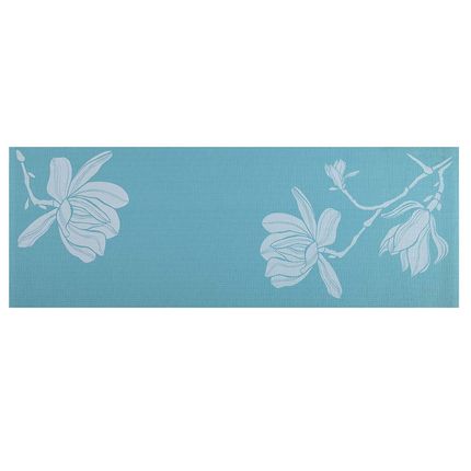 Tapete De Yoga Premium Com Estampa Flores Azul Atrio - ES218 ES218