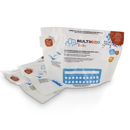 Saquinhos para Esterilizar no Microondas 6 peças Multikids Baby - BB157OUT [Reembalado] BB157OUT