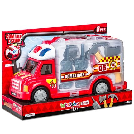 Maleta Caminhão Bombeiro Workshop Jr Truck Multikids - BR898 BR898