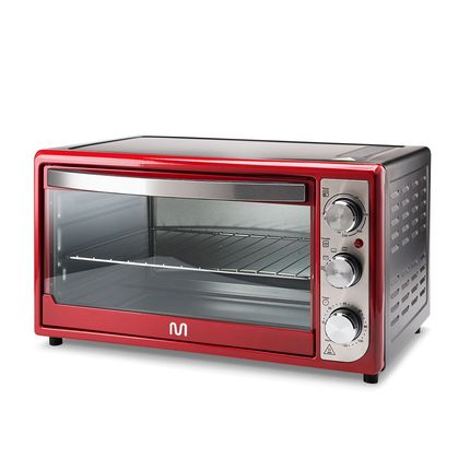 Forno Elétrico 46L 127v-1500w Com 3 Funções Seletor de Temperatura e Time Vermelho Multilaser - CE129 CE129