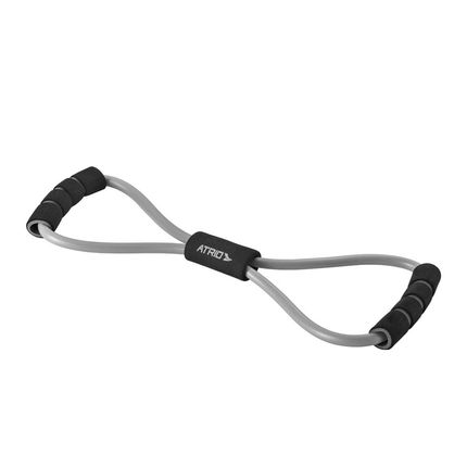 Extensor Toning Tube Fitness em Formato de 8 Fitness Cinza/ Preto Atrio - ES222OUT [Reembalado] ES222OUT