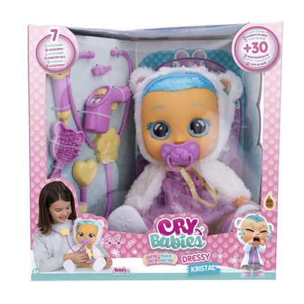 Cry Babies Dressy Kristal Amando e Cuidando Multikids - BR2144OUT [Reembalado] BR2144OUT