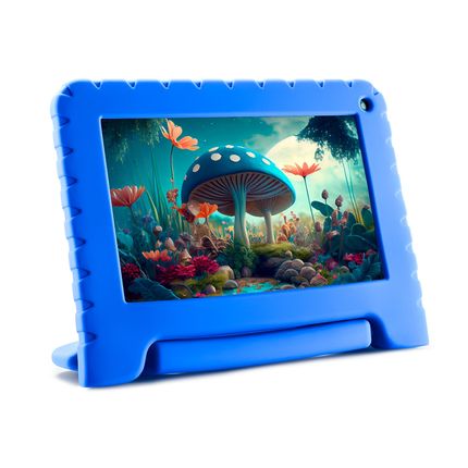 Tablet  Infantil Kid Pad 7 pol. Quad Core 2GB RAM 32GB Android 13 (Go edition) Multi- Azul - NB392OUT [Reembalado] NB392OUT