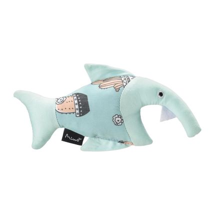 Brinquedo De Pelúcia Para Gatos Buddy Shark Azul Mimo - PP245OUT [Reembalado] PP245OUT