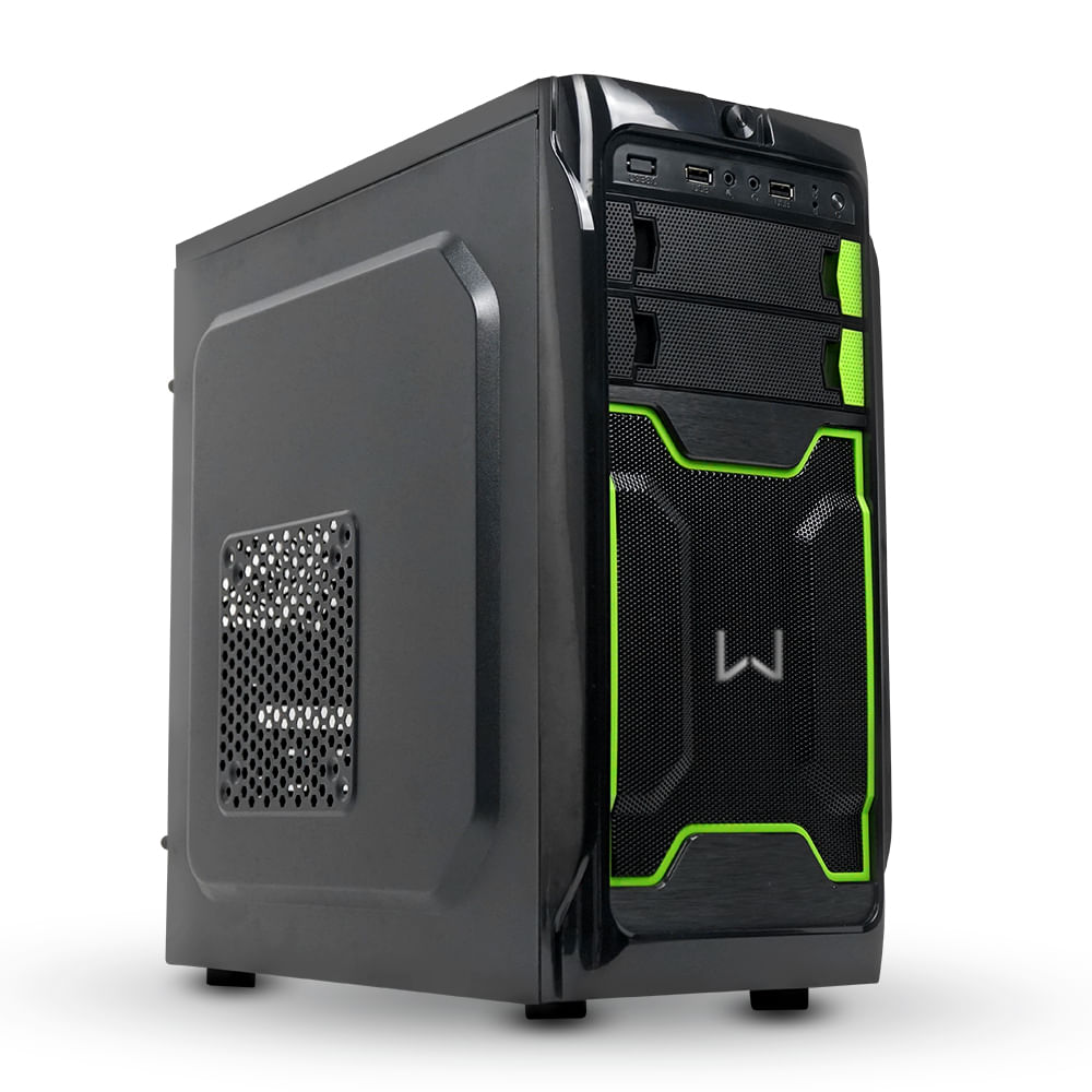 Gabinete Gamer Haida Preto Warrior - GA187OUT [Reembalado]