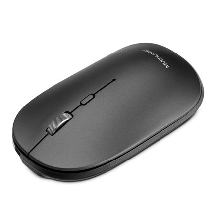 Mouse Sem Fio Slim Clique Silencioso Conexão Bluetooth e USB 1600dpi Ajustável 4 Botões Com Pilha Inclusa Preto - MO331OUT [Reembalado] MO331OUT