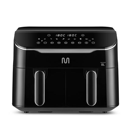 Air Fryer 8L Preta c/ 2 Gavetas 1800w-127v Multi - GO219OUT [Reembalado] GO219OUT