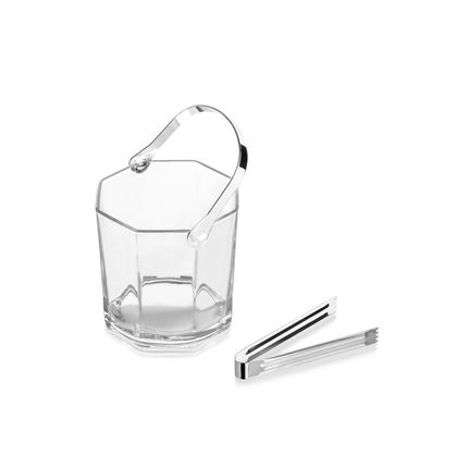 Conjunto Balde de Gelo com 2 Copos em Vidro Up Home - UD272OUT [Reembalado] UD272OUT