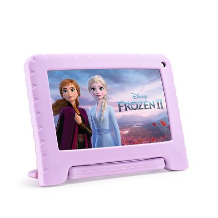 Tablet Infantil Frozen Controle Parental 32GB + Tela 7 pol + Case + Wi-fi + Android 11 Quad Core - Preto - Multi - NB370 NB370