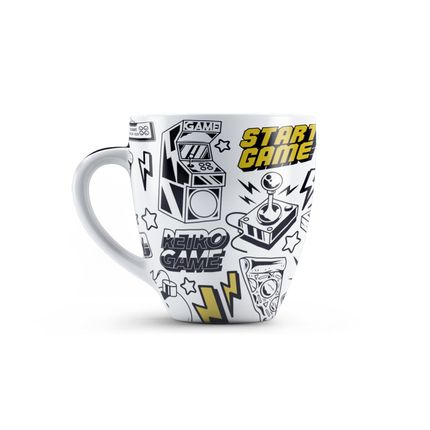 Caneca de Porcelana Start Game 440ml Up Home - UD255OUT [Reembalado] UD255OUT
