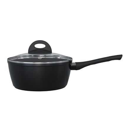 Panela Ouro Preto 16cm Alumínio 4 Camadas, Revestimento Antiaderente Goldflon e Cabo Soft Touch UpHome by Jomafe - UD282OUT [Reembalado] UD282OUT