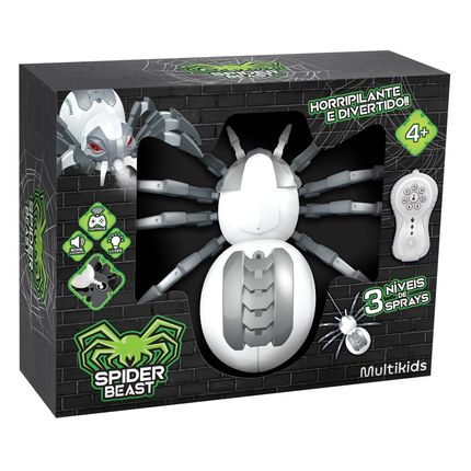 Aranha de Controle Remoto Spider Beast Multifunções com Spray Multikids - BR2134OUT [Reembalado] BR2134OUT